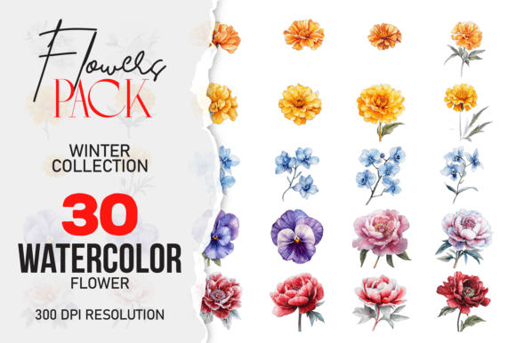 Download Watercolor Flowers Floral Border Clipart - Floral border clipart Collection