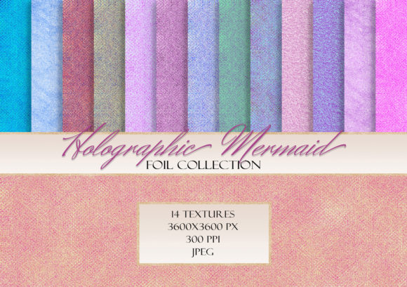 Download Mermaid Holographic Iridescent Textures - Premium Resources