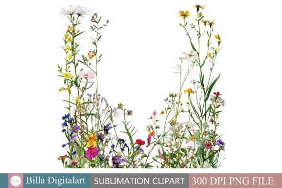 Download Free Wild Flowers Floral Border Clipart - Floral border clipart Collection
