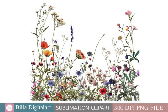 Download Free Wild Flowers Floral Border Clipart - Floral border clipart Collection