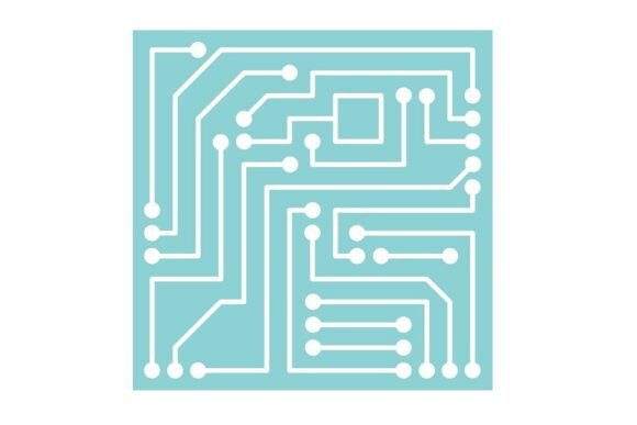 Download Square Circuit Board Cut out Background - Cut out Collection